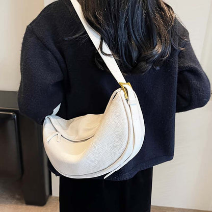Retro Dumpling Shoulder Bag Genuine Leather