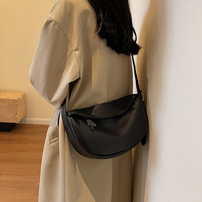Retro Dumpling Shoulder Bag Genuine Leather