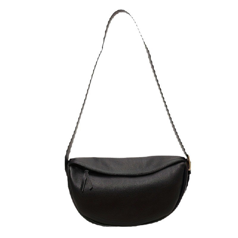 Retro Dumpling Shoulder Bag Genuine Leather