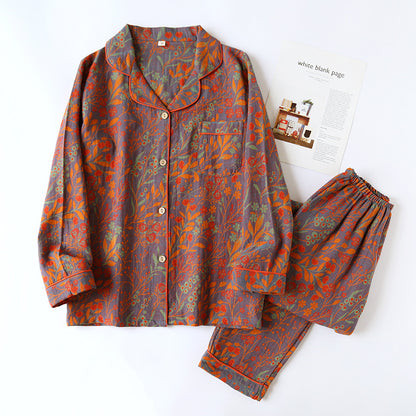 Retro festive home wear suit