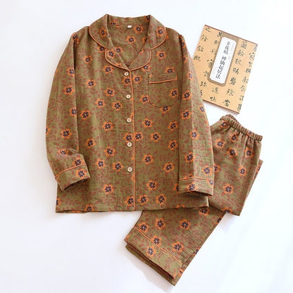 Retro festive home wear suit