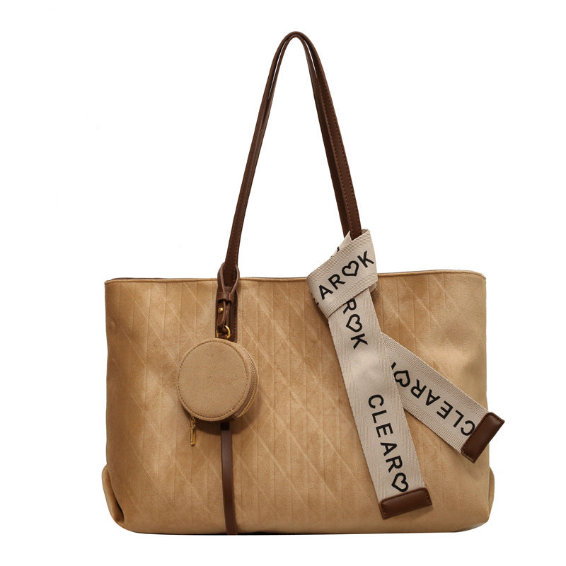 Retro Flannel Tote Bag for Women