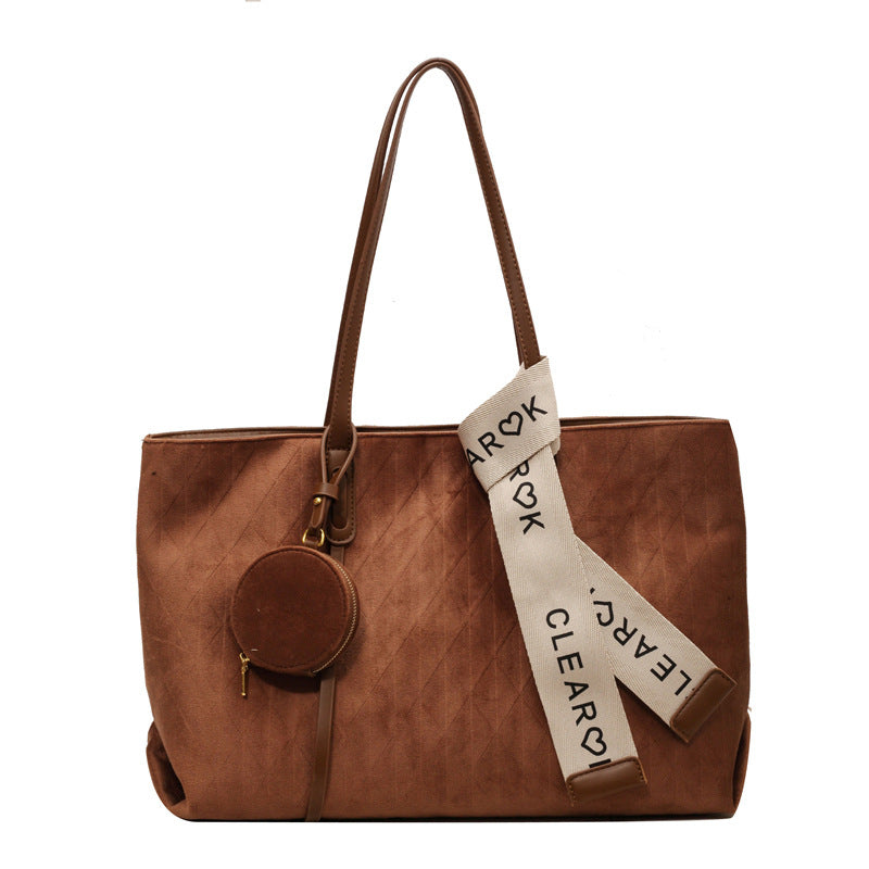 Retro Flannel Tote Bag for Women