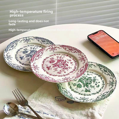 Retro Flat Bowl and Plate