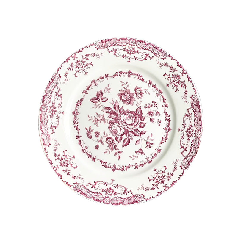 Retro Flat Bowl and Plate