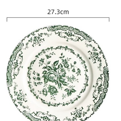 Retro Flat Bowl and Plate