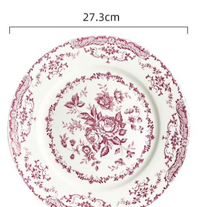 Retro Flat Bowl and Plate