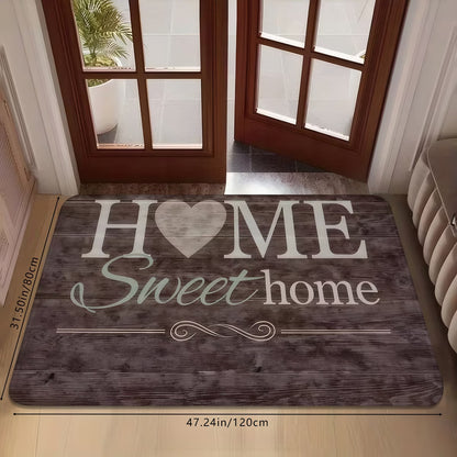 Retro Floral Diatomaceous Earth Floor Mat