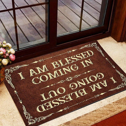 Retro Floral Diatomaceous Earth Floor Mat