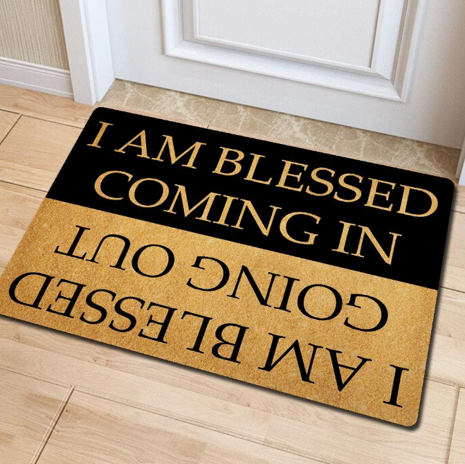 Retro Floral Diatomaceous Earth Floor Mat