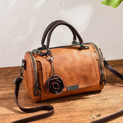 Retro Floral Pillow Shoulder Bag