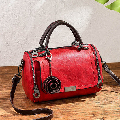 Retro Floral Pillow Shoulder Bag