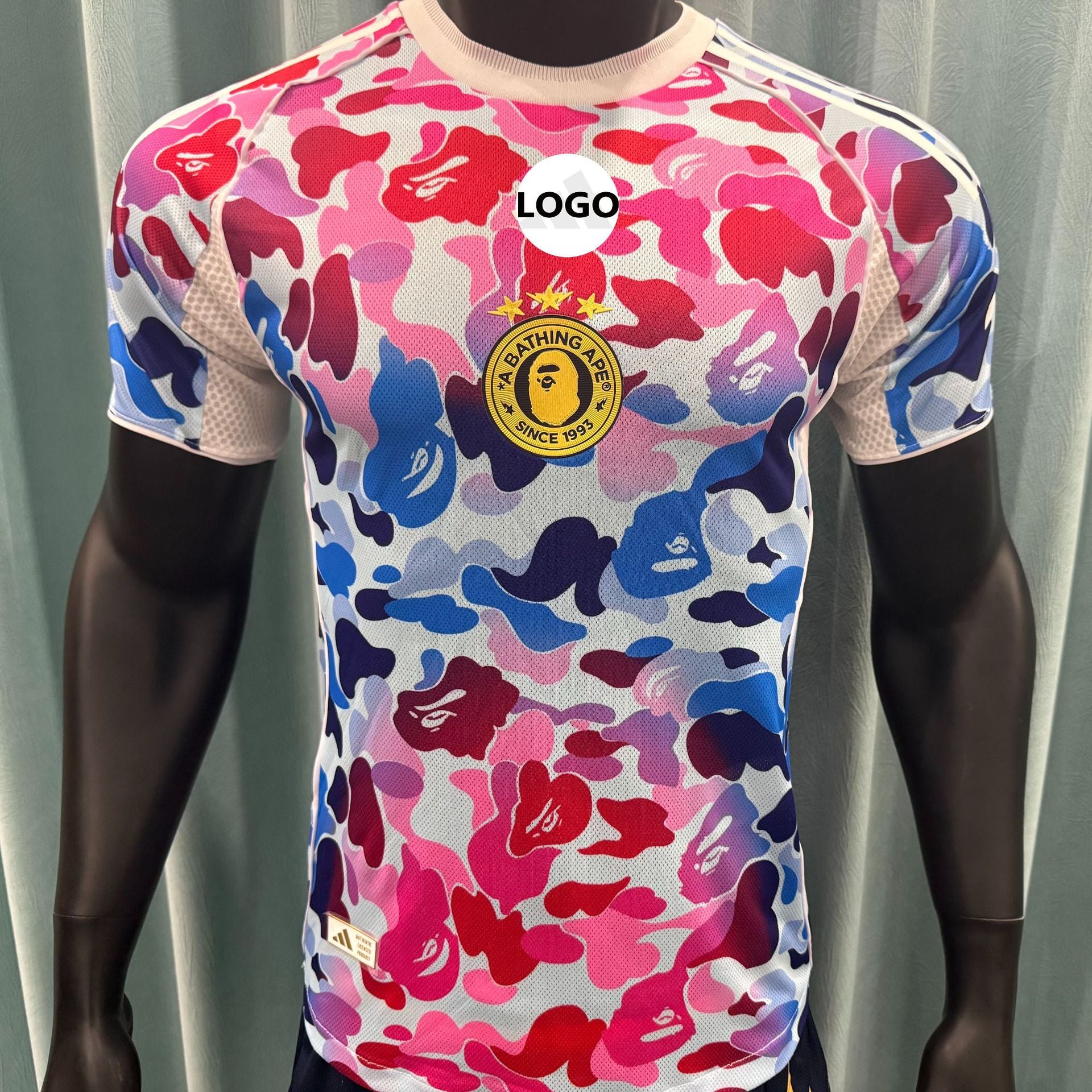 Retro Football Jersey Short Sleeve Top
