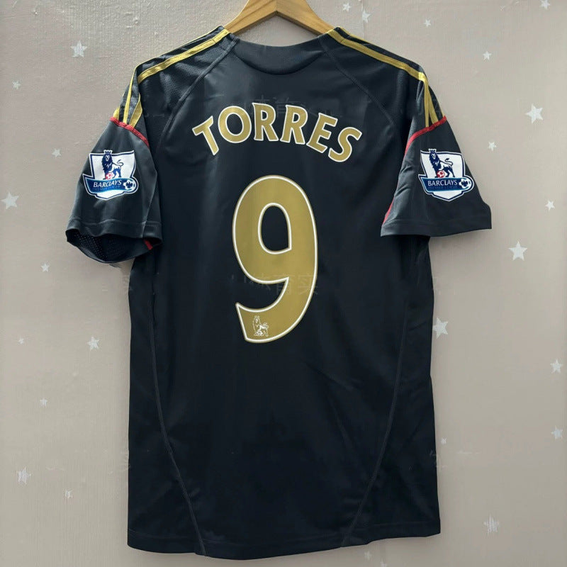 Retro Football Jersey with Printed Number