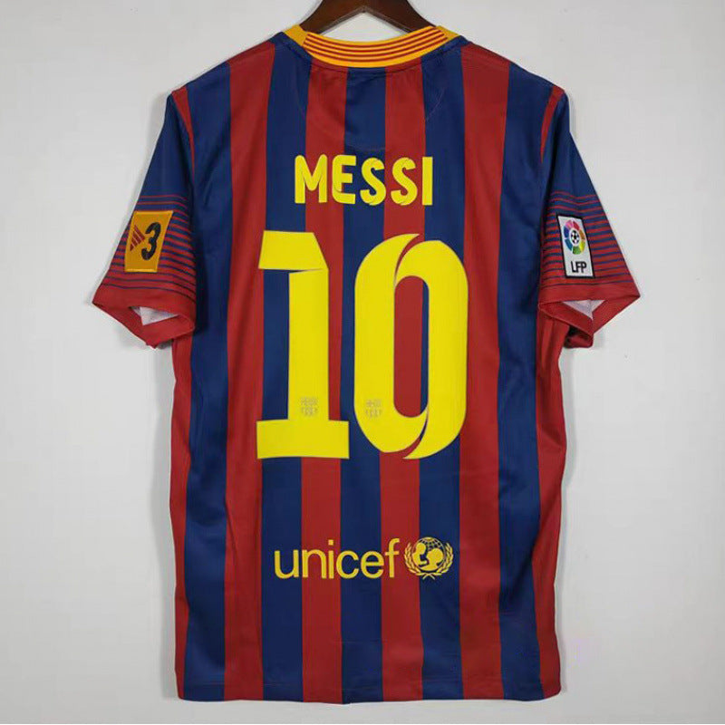 Retro Football Jersey with Printed Number