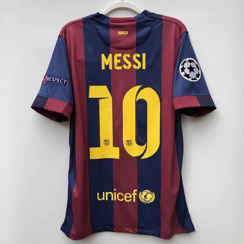 Retro Football Jersey with Printed Number