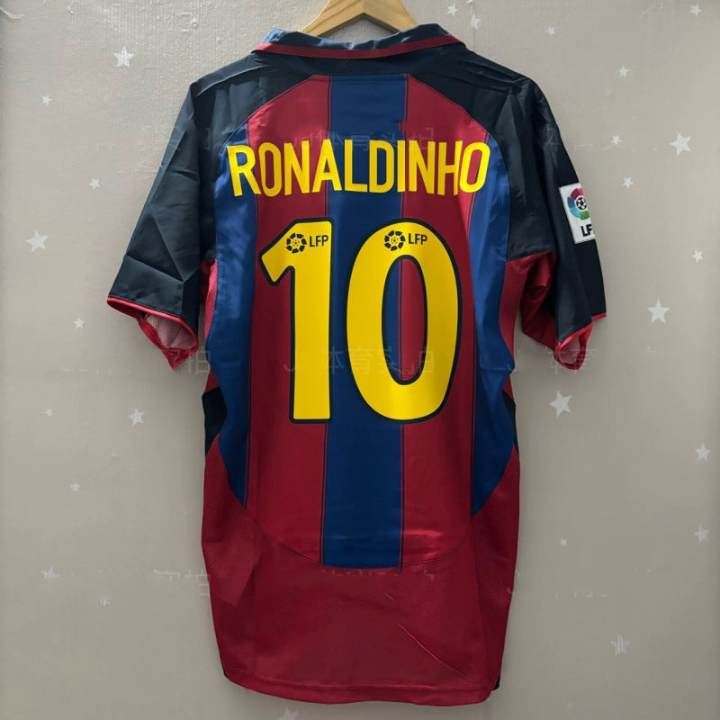 Retro Football Jersey with Printed Number