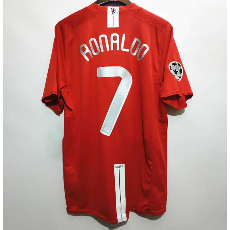 Retro Football Jersey with Printed Number