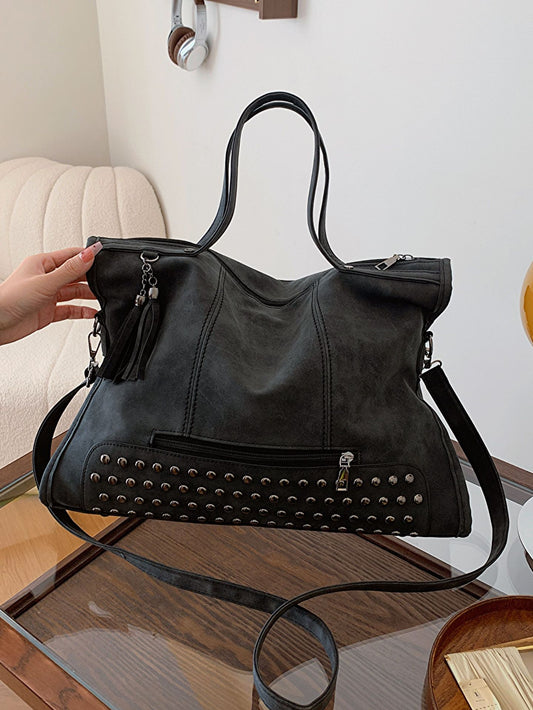 Retro Frosted Crossbody Tote Bag