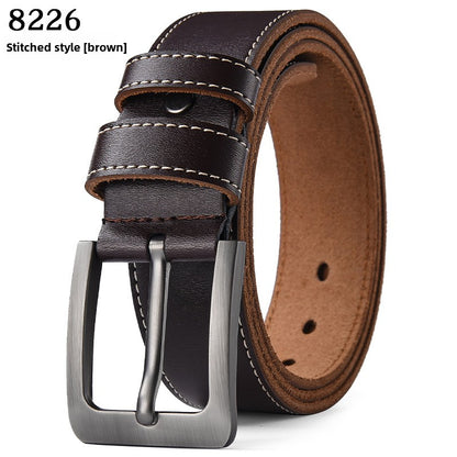 Retro genuine leather belt