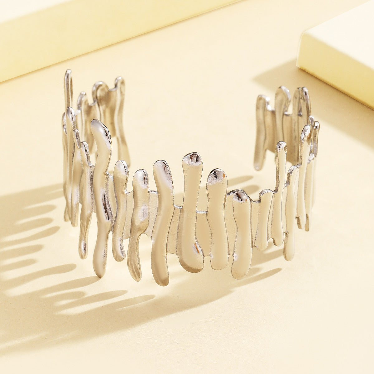 Retro Geometric Stainless Steel Bracelet