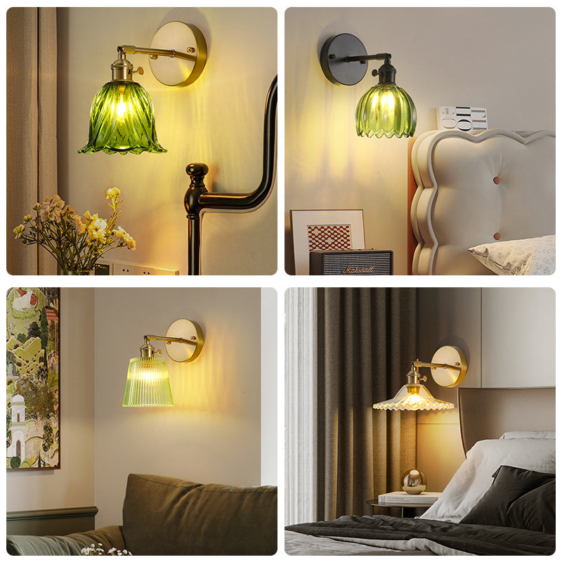 Retro Glass Wall Lamp for Indoor Lighting