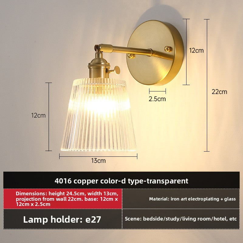 Retro Glass Wall Lamp for Indoor Lighting