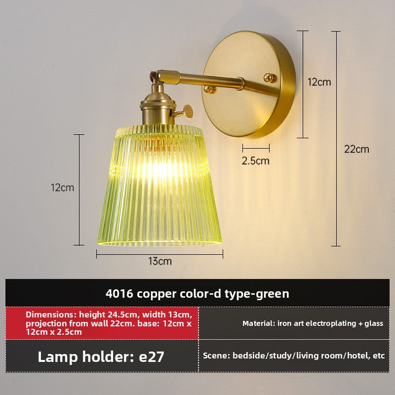 Retro Glass Wall Lamp for Indoor Lighting