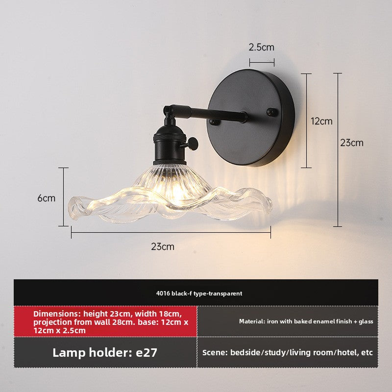 Retro Glass Wall Lamp for Indoor Lighting