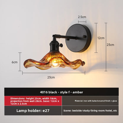 Retro Glass Wall Lamp for Indoor Lighting
