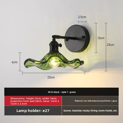Retro Glass Wall Lamp for Indoor Lighting