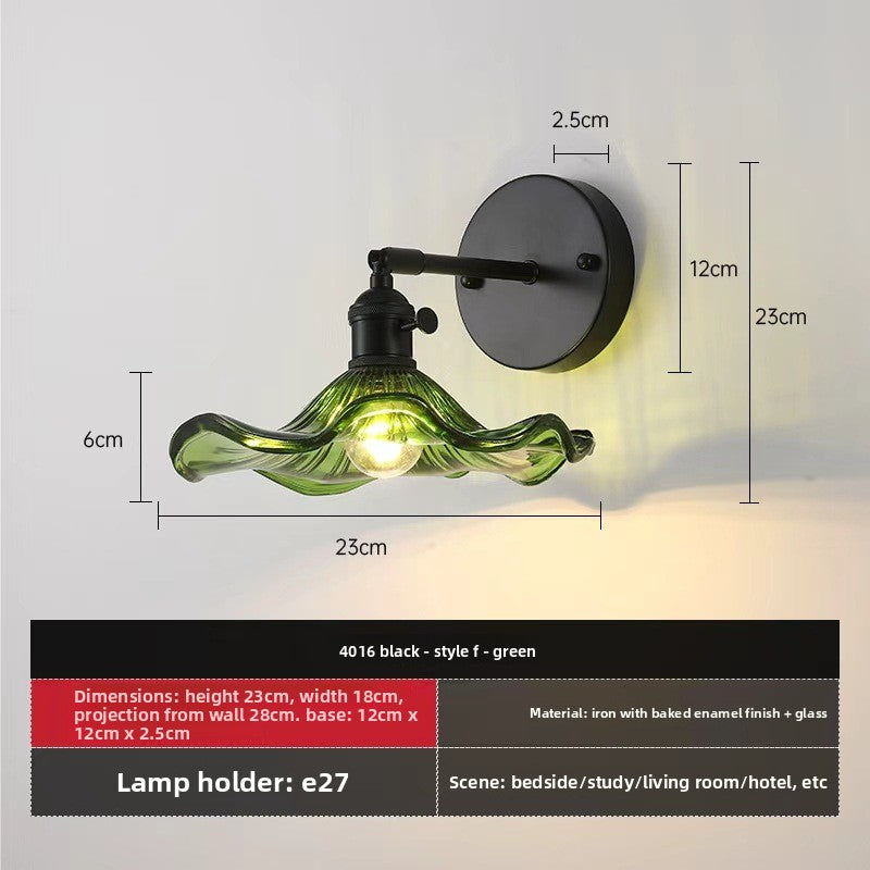 Retro Glass Wall Lamp for Indoor Lighting