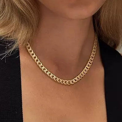 Retro Gold NK Chain Necklace