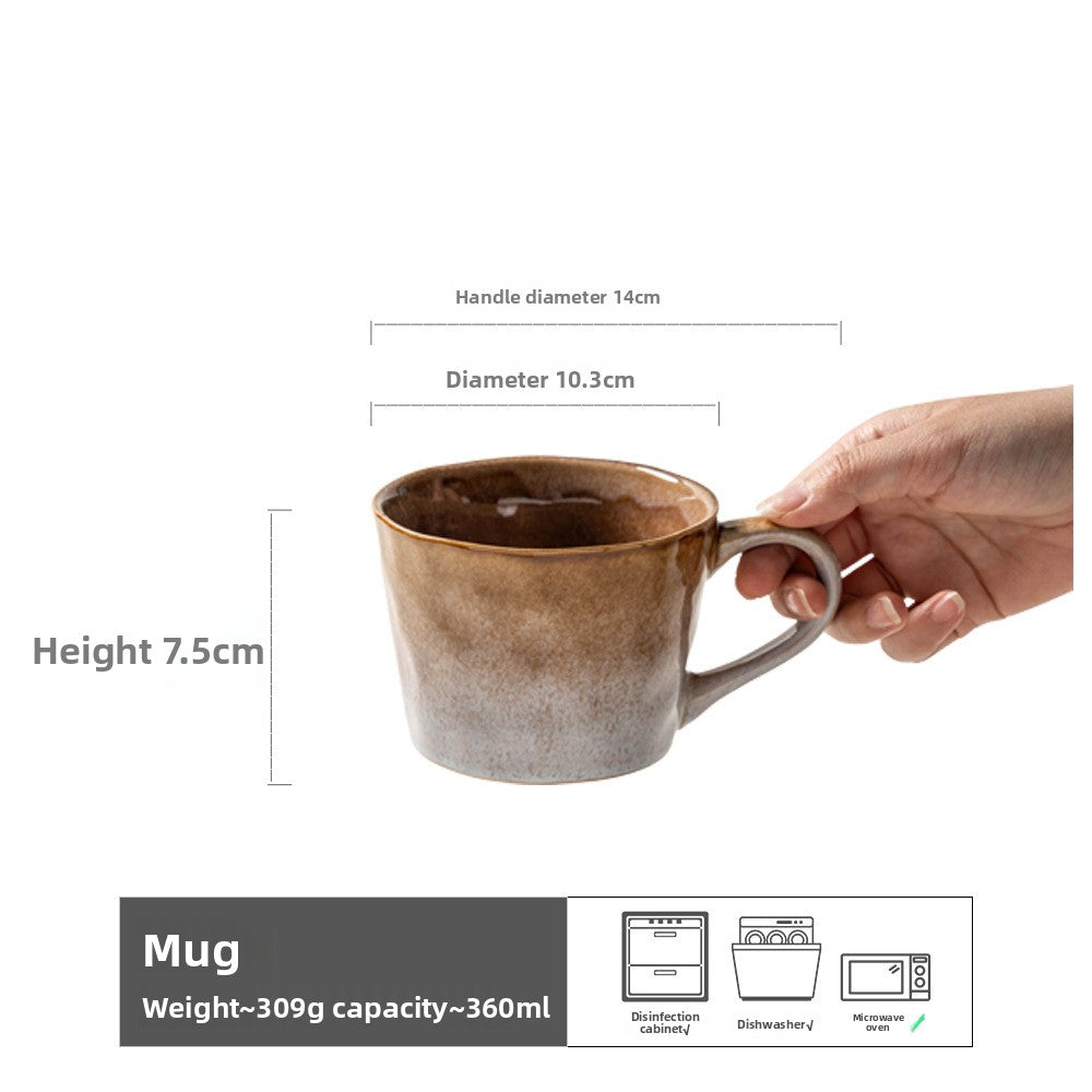 Retro Gradient Ceramic Mug