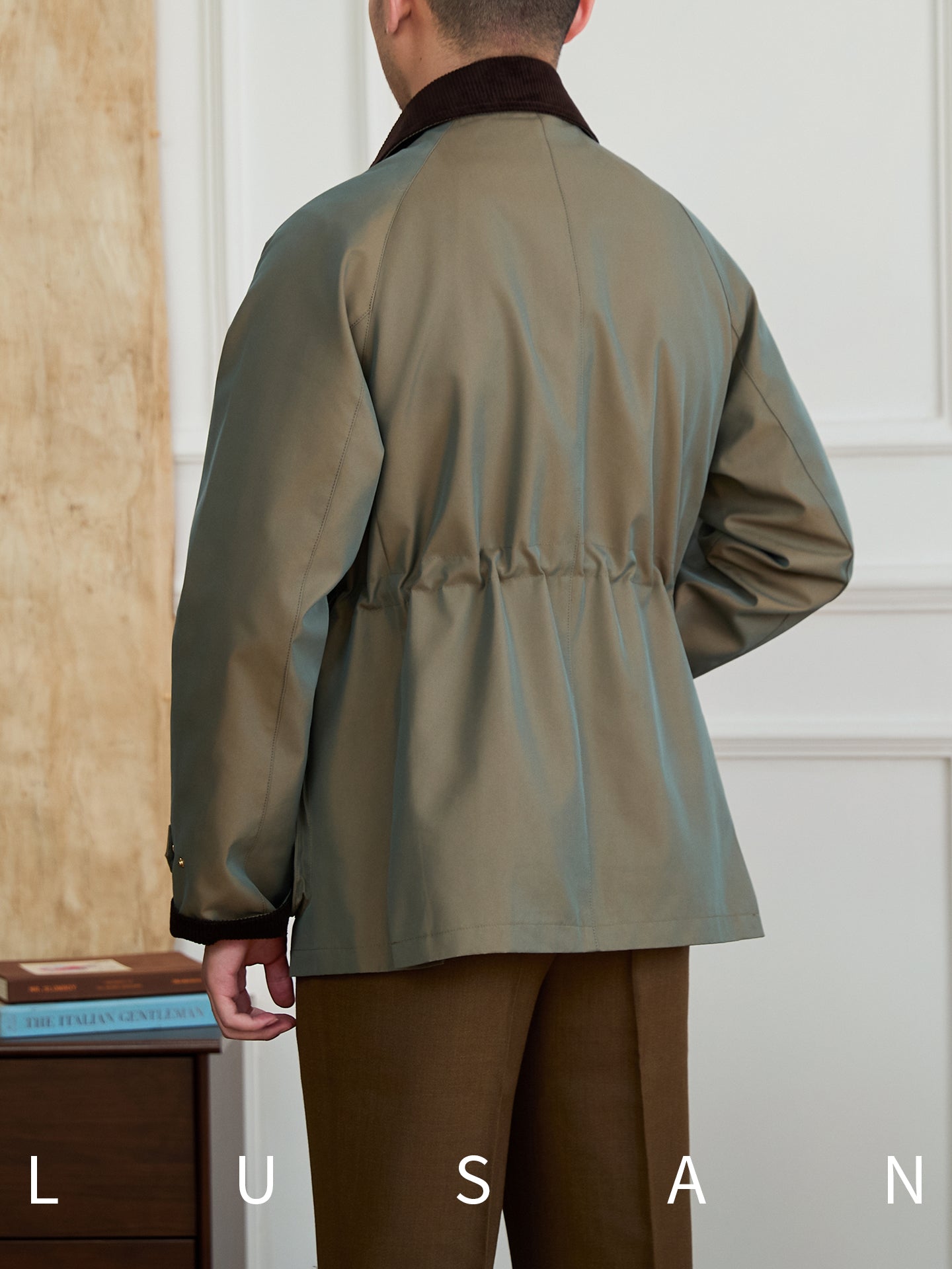 Retro Gradient Twill Waterproof Jacket