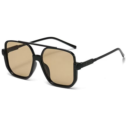 Retro Half-Frame Sunglasses