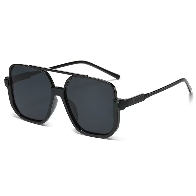 Retro Half-Frame Sunglasses