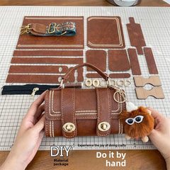 Retro brown material package