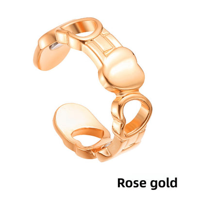 Retro Heart-Shaped Adjustable Unisex Ring