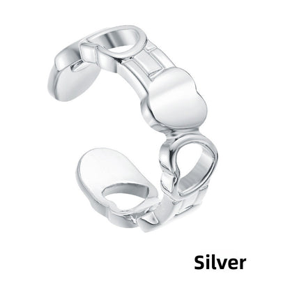 Retro Heart-Shaped Adjustable Unisex Ring