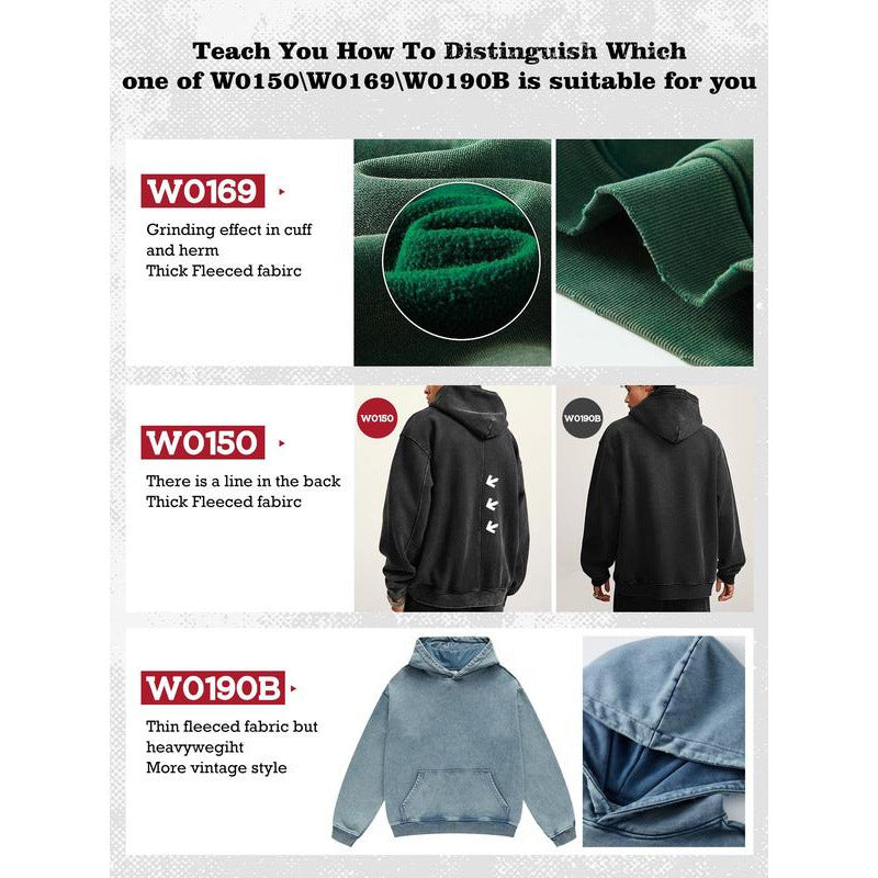 Retro Heavyweight Zipper Hoodie for Men and Women