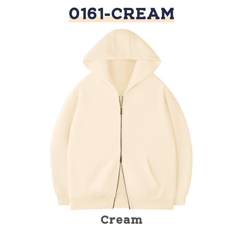 Retro Heavyweight Zipper Hoodie for Men and Women