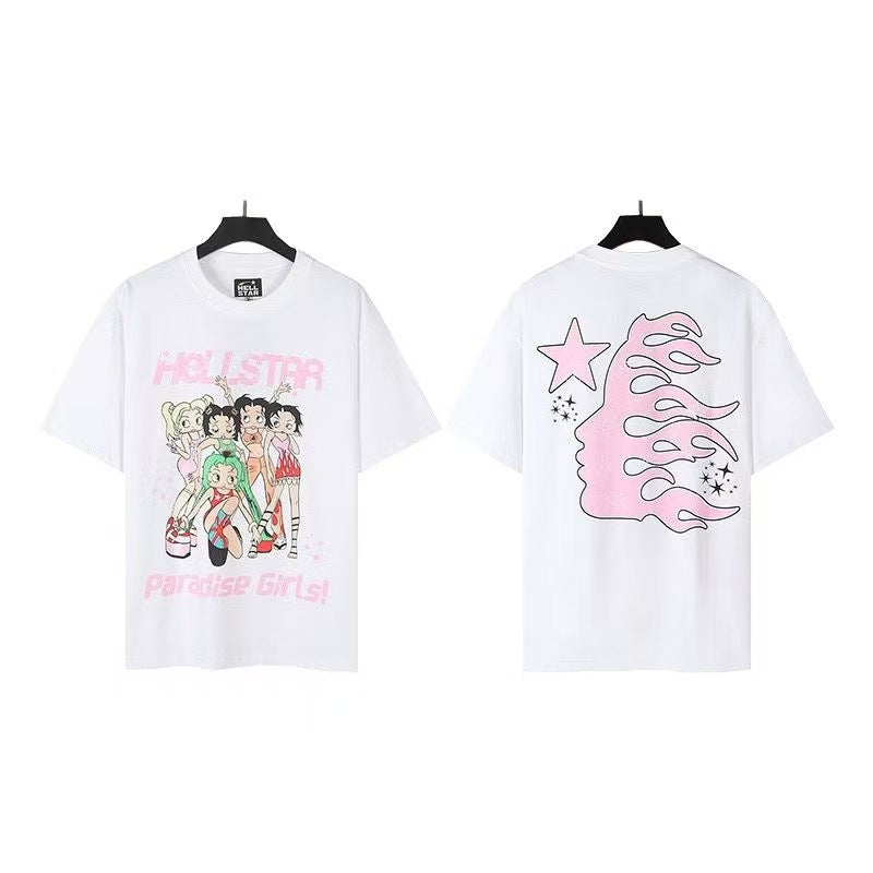 Retro high street short-sleeved T-shirt