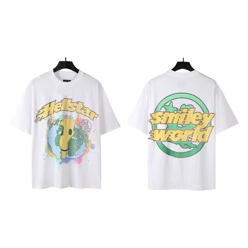 Retro high street short-sleeved T-shirt