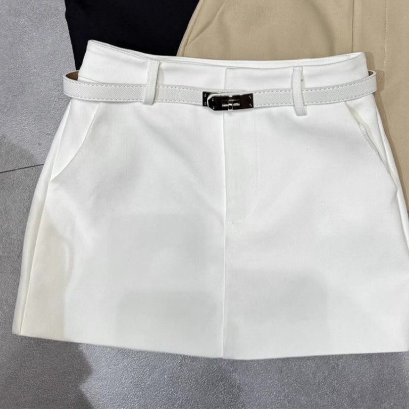 Retro High-Waist A-Line Skirt for Women