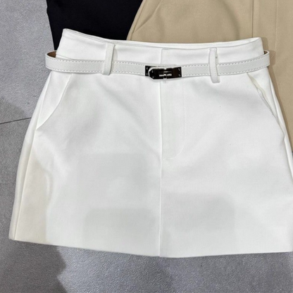 Retro High-Waist A-Line Skirt for Women