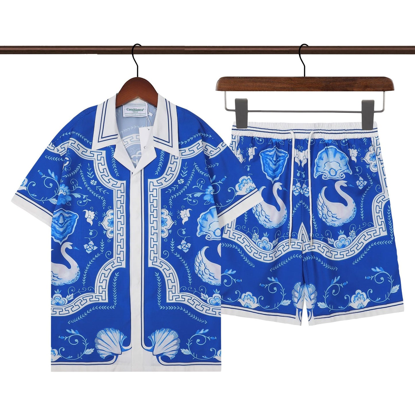 Retro Hip Hop Men's Short Sleeve Shirt