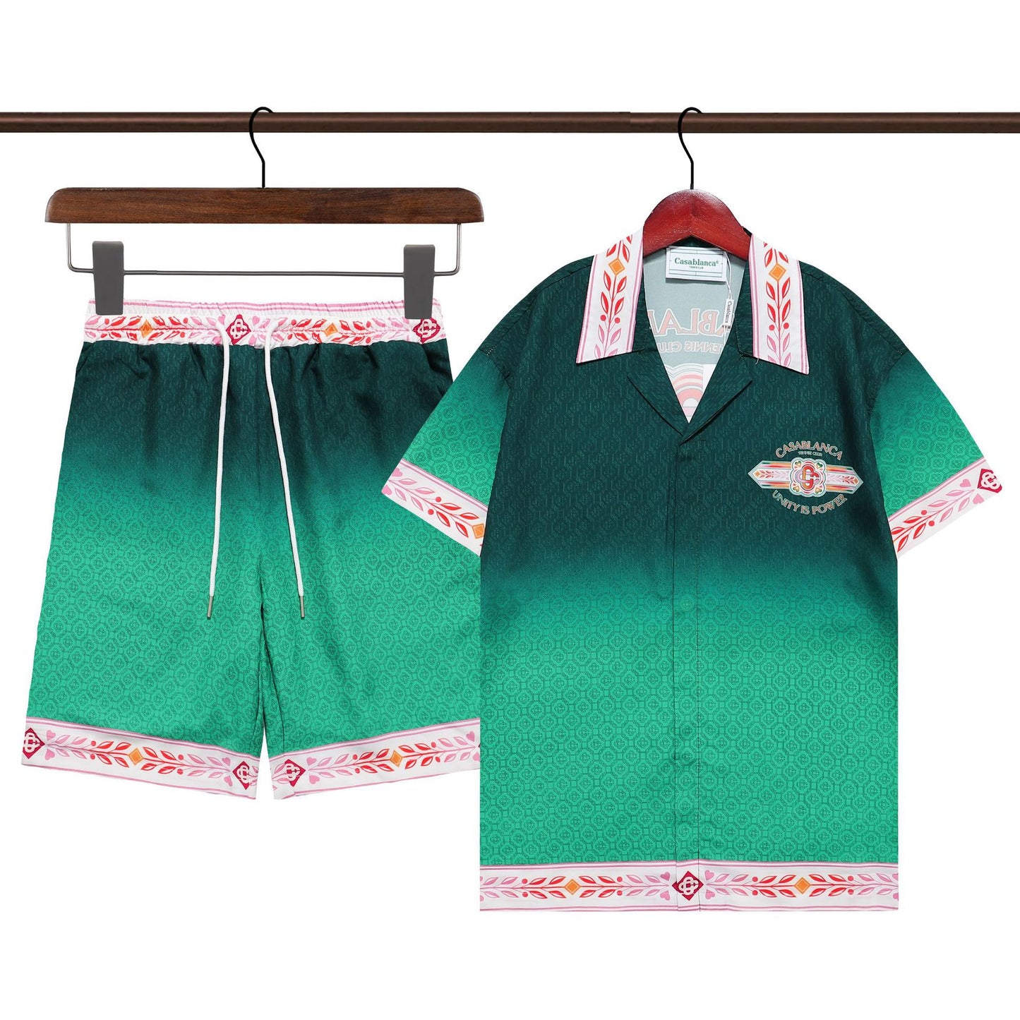 Retro Hip Hop Men's Short Sleeve Shirt
