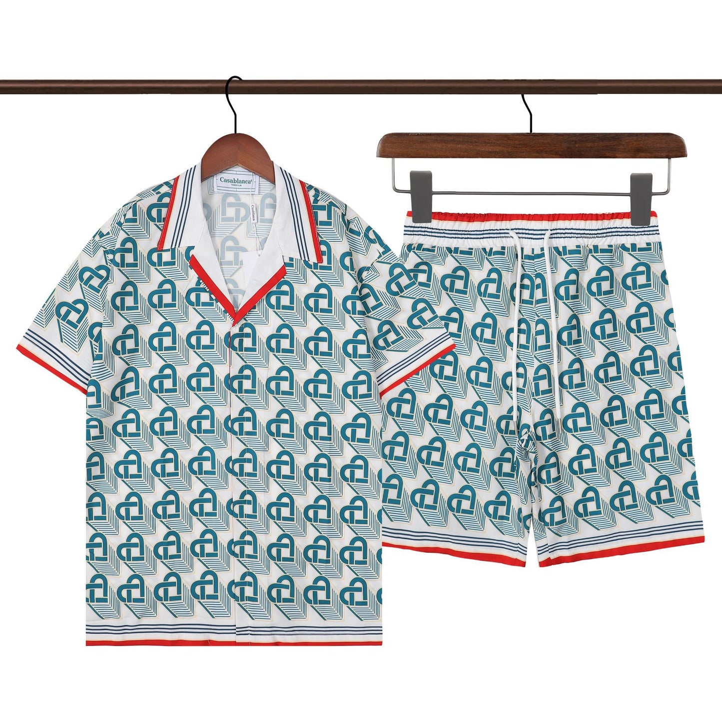 Retro Hip Hop Men's Short Sleeve Shirt
