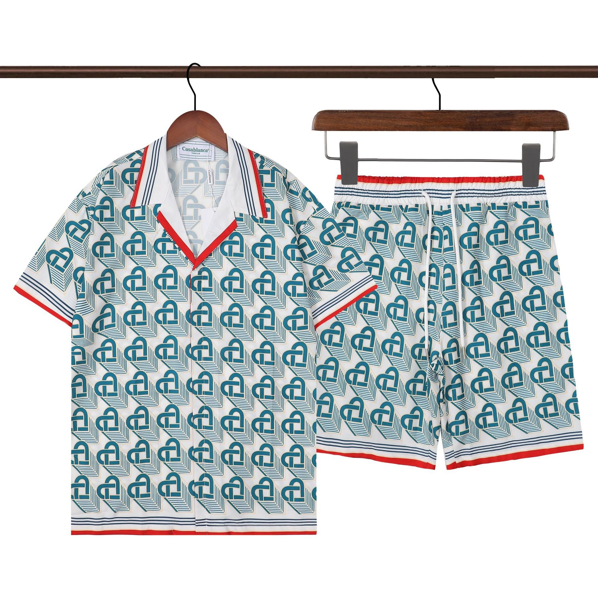 Retro Hip Hop Men's Short Sleeve Shirt